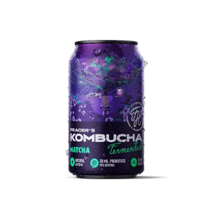 Kombucha Prager´s - Matcha, plech, 12x 0,33 l