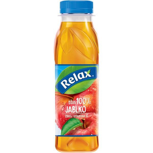 Džus Relax - 100%, jablko, 12x 0,33 l