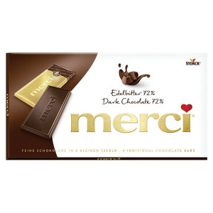 Čokoláda Merci - hořká, 72%, 100 g