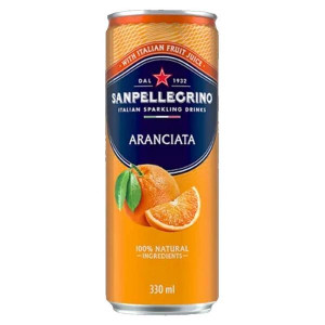 Limo.San Pellegrino-Aranciata, plech, 24x 330ml