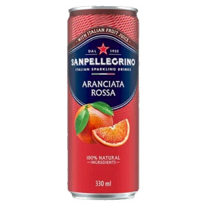 Limo.San Pellegrino-Aranciata Rossa,plech,24x330ml