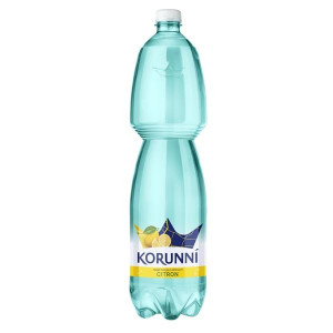 Ochucená voda Korunní-citron, jemně perlivá,6x1,5l