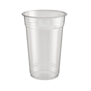 Jednorázové kelímky - recykl., průhledné, 300 ml