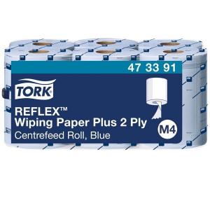Papír.utě.v roli Tork Reflex-M4,2vrst.,modré,6rolí