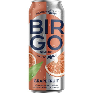 Nealkoholické pivo BIRGO - grapefruit,  24 x 0,5 l