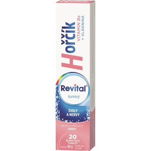 Šumivé vitam. Revital-hořčík a vitamín B6,20tab.