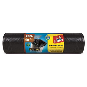 Pytle na odpadky Fino - pevné, černé,240 l, 8 ks