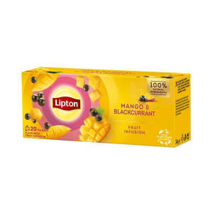 Ovocný čaj Lipton - mango a černý rybíz, 20x 1,7 g