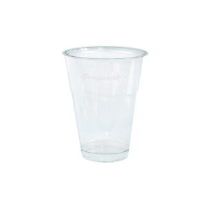 Jedn. kelímky-kompostov., průhledné,300 ml,800ks