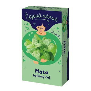 Bylinný čaj Čajová náruč - máta,  20x 1,5g