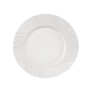 Dez.talíř Orion Luna, vlnky, bílá, pr.20 cm, 1 ks