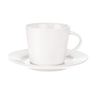 Porcelánový hrnek Orion - s podšálkem, bílý,180 ml