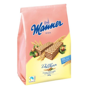 Oplatky Manner - celozrnné, lískooříškové, 300 g