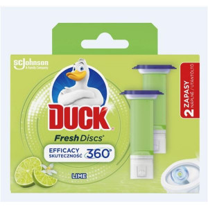 WC blok Duck Fresh Discs-náplň, limetka, 2x 36 ml