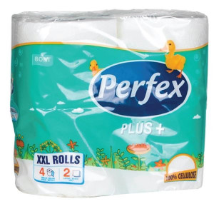 Toaletní papír Perfex Plus - 2vrstvý, 18 m, 4 role
