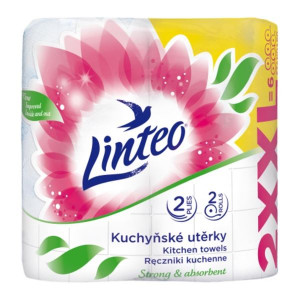 Kuchyňské utěrky Linteo - 2vrstvé, 2 role