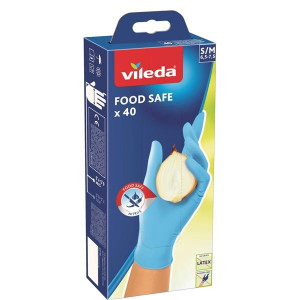 Jednorázové nitrilové rukavice Vileda - S/M, 40 ks