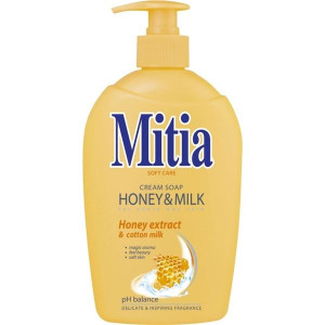 Tekuté mýdlo Mitia - honey & milk, 500 ml