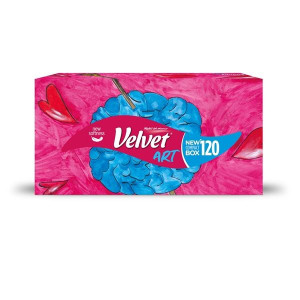 Papírové kapesníčky Velvet - 3vrstvé, 120 ks