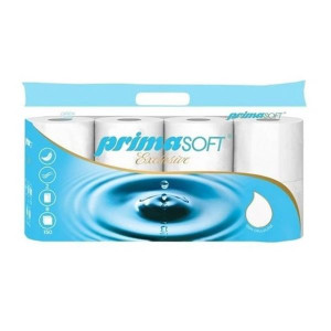 Toaletní papír PrimaSOFT Exclusive 2vrstvý, 8 rolí