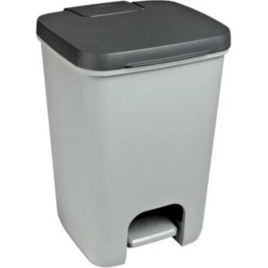 Odpadkový koš Curver Essentials-nášlapný,šedý,20 l