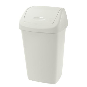 Odpadkový koš Tontarelli Aurora -s víkem,bílý,15 l