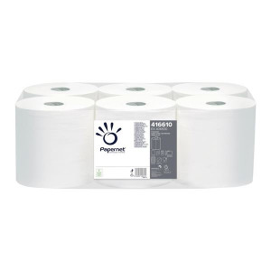 Papír.ručníky v roli Papernet-1vrstvé, bílé, 6rolí