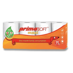 Toal. papír PrimaSOFT Maxi 2vrstvý,8 rolí,celulóza