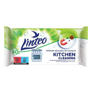 Vlhčené úklid. ubrousky do kuchyně Linteo - 40 ks