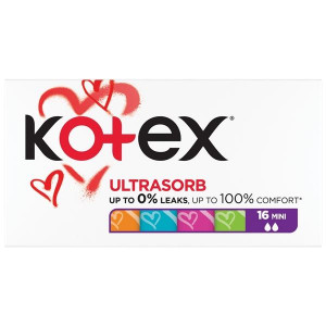 Tampony Kotex Ultra Sorb - mini, 16 ks