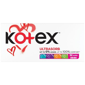 Tampony Kotex Ultra Sorb - super, 32 ks
