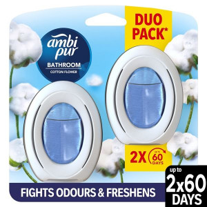 Osvěž. vzduchu Ambi Pur Bathroom- Merl.Coton,2x8ml