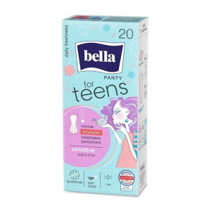 Dámské vložky Bella for Teens Sensitive, 20 ks