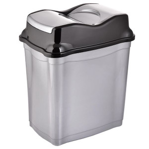 Odpadkový koš Orion Whirpool - výklopný, 28 l,šedý