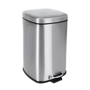 Odpadkový koš Orion - hranatý, 20 l, nerez