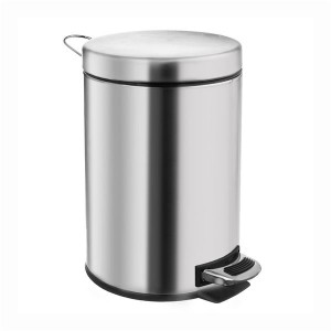 Odpadkový koš Orion - 5 l, nerez