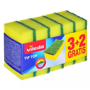 Houbičky na nádobí Vileda Tip Top - 3+2 ks