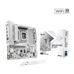 ASRock MB Sc LGA1851 B860M Challenger WiFi WHITE, Intel B860, 4xDDR5,1xHDMI, WiFi, mATX
