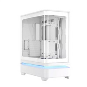 ASUS case PRIME AP304 TG ARGB WHITE, ATX, Průhledná bočnice, 4x120mm ARGB, bílá