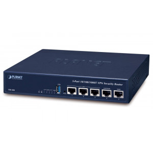 Planet VR-100 Router/firewall VPN/VLAN/QoS, 2x WAN (SD-WAN), 3x LAN