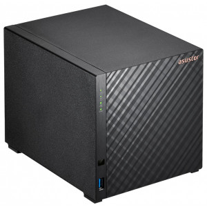 Asustor NAS AS1204T 4x 3,5" SATA/ Realtek RTD1619B, Quad Core 1.7 GHz, 1 GB DDR4 RAM, 1x 2.5GLAN, 3x USB3.2 Gen1