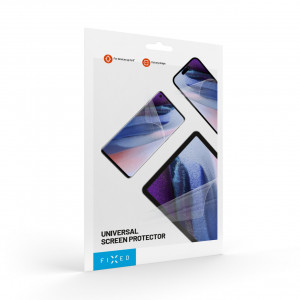 Univerzální ochranná folie FIXED Screen Protector pro displeje do 12", 250x185 mm, čirá