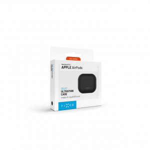 Ultratenké silikonové pouzdro FIXED Silky pro Apple Airpods, černé