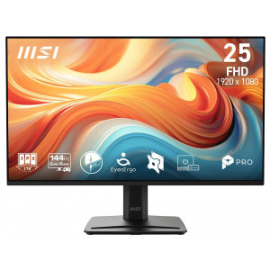 MSI PRO MP251 E14A/ 24"/ 1920x1080/ IPS/ 4ms/ 144Hz/ 300cd/m2/ 1500:1/ HDMI/ DP/ VESA/ černý