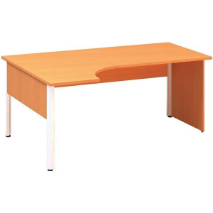 Psací stůl Alfa 100 - ergo, levý, 180 cm, buk Bava