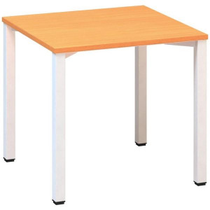 Psací stůl Alfa 200 - 80 x 80 cm, buk Bavaria/bílý