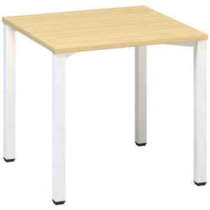 Psací stůl Alfa 200 - 80 x 80 cm, dub Vicenza/bílý