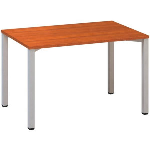Psací stůl Alfa 200 - 120 x 80 cm, třešeň/stříbrný