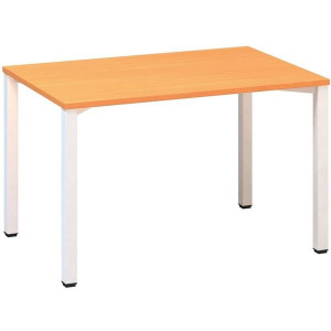 Psací stůl Alfa 200 - 120 x 80 cm, buk Bavaria/bíl