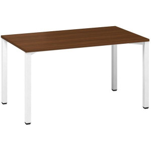 Psací stůl Alfa 200 - 140 x 80 cm, ořech/bílý
